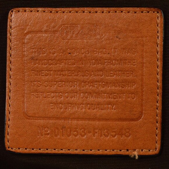 Vintage Coach Brown Monogram Jacquard Shoulder Bag/Purse D1053-F13548 - Picture 6 of 12